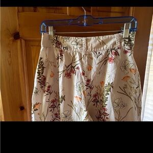 Free People Floral Cropped Pants